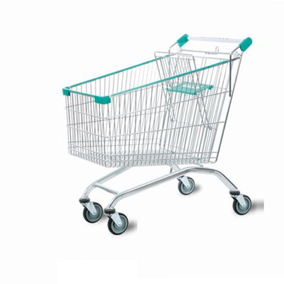 2020 New Style Europe Style Hypermarket Shopping Cart On 4 Wheels